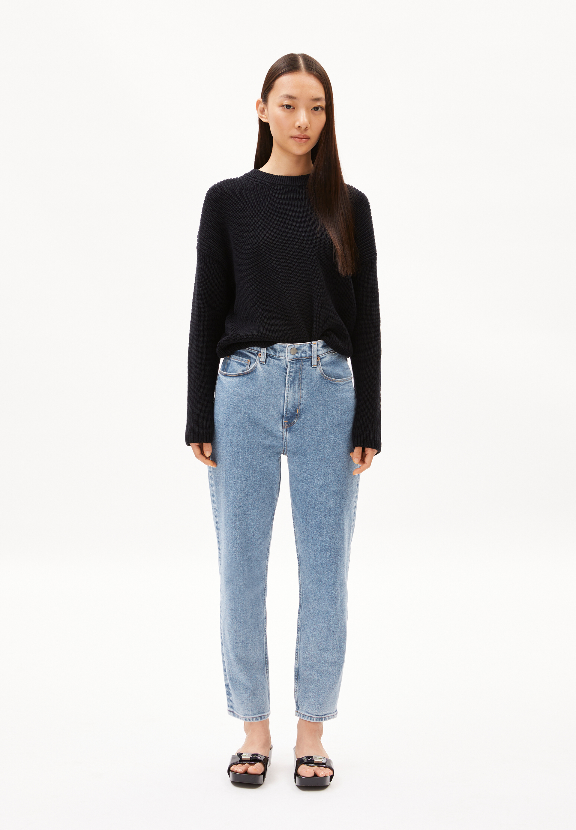 MAIRAA Mom Jeans recycled Cotton Mix Comfort Stretch