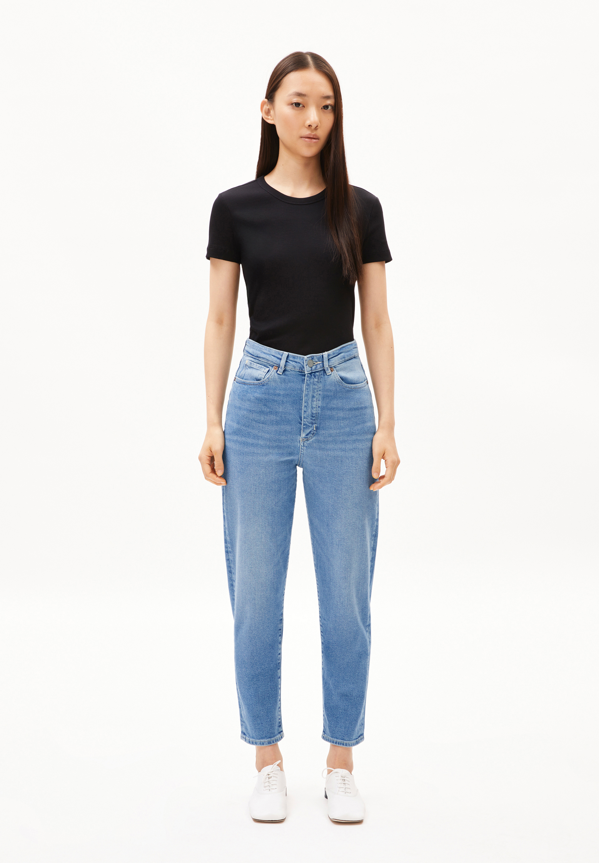 MAIRAA Mom Jeans recycled Cotton Mix Comfort Stretch